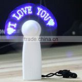 Hot sale LED mini fan/mini usb message led fan