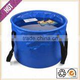 500D PVC Folding Bucket for fishing,water games and garden ,outdoor for car wash