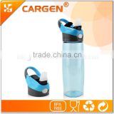 BPA free 600ml plastic straw water bottle