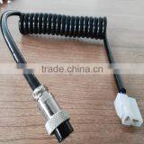 Black Gx16 Coiled Spiral Cable One Side the Other Side With Excellent Terminal Lead thumbnail-1