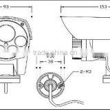 12V 2A 80m ir ip Security Camera Pan Tilt Bullet ip Camera thumbnail-2