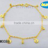 Olivia Jewelry New Charm Design 18k Gold Plated Anklets for Women ,Chain Anklet Jewelry thumbnail-1
