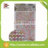 Colorful Mirror Phone Car Round Rhinestone Acrylic Diamond Sticker thumbnail-3