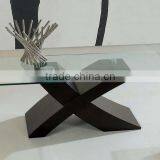 European Style Plexiglass Wooden Coffee Table