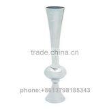 Artificial flower arrangement white iron flower vase for wedding table