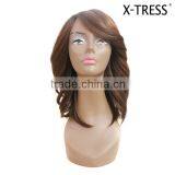 synthetic blend Best seller good quality high tempreture fibre heat resistance hair wig 2016