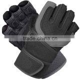 Wrist Wrap Weight Lifting Gym Gloves(Black) thumbnail-1