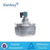 Aluminum alloy submerged pulse valve for dust collectors