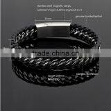 Hot Selling Men Genuine Leather Bracelets Wholesale thumbnail-2