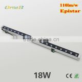 Epistar chip aluminum 110lm/w wall washer stage lighting