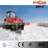 CE Certificate ER15 Mini Loader with Quick Hitch/Snow Blade for Europe