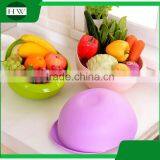 Multipurpose Plastic Manual Fruit Vegetable Rice Sifter Wash Washing Basin Strainer Sieve Bowl Basket thumbnail-3