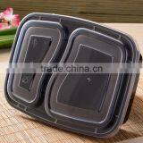 Yoyo Check Now 2 Compartment 1000ml Plastic Black Write Clear Food Storage Container thumbnail-3