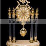 Creative Classic 24k Gold Plated Wall Clock, Crystal and Copper Mounted Wall Hanging Clock thumbnail-2