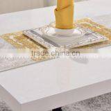 Wooden Dining Table With Stainless Steel Legs thumbnail-3