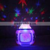LED Projector Night Light for Babies and Kids as Gifts and Presents Large LCD Alarm Clock thumbnail-2