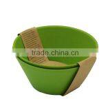 Anui Green Making Large Bamboo Fibre Tableware Bowls With Gift Pack, Western Dinnerware Bowls and Spoons Set thumbnail-6