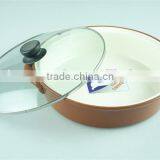 Wholesale Stock Terracotta Colour Casserole With Glass Lid,terracotta Pot thumbnail-3