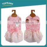 Dog Clothes Pet Accessories Pink Wedding Pet Dress Dog Clothes With Bowknot thumbnail-3