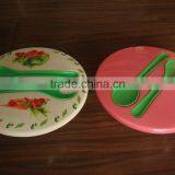 Plastic Salad Mixing Bowl With Pasta Server and Spoon un Saladier Salatschussel thumbnail-2