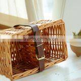 Wholesale China Factory Export Cheap Mini Willow Wicker Empty Picnic Basket for Two Person thumbnail-5