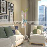 2016 New Design MDF Wood Tree Clothes Display Rack Clothes and Hat Hanger Stand DIY Clothes Hanging Hook thumbnail-2