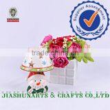 Snowman Ceramic Table Christmas Centerpieces Candlestick thumbnail-1