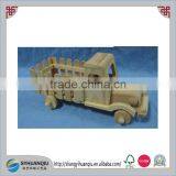 7" Wooden Model Car Retro Antique Truck Model Decoration BEST KIDS GIFT thumbnail-1