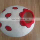 2017 China Supplies Cheap Handmade Kat Vilt Huis 100% Wool Cat House in Stock thumbnail-6