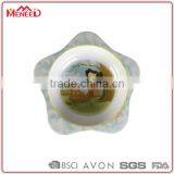 Supreme Quality Food Contact Children Pretty Little Girl Printed Melamine Flower Shape Bowl thumbnail-1