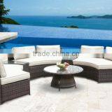 6 Piece Outdoor Rattan Wicker Furniture and Sofa Set thumbnail-1
