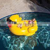 2017 Hot Selling Leasure Giant Yellow Duck Inflatable Pool Float Outdoor Swim Raft Water Party Lounge for Kids and Adults thumbnail-2