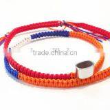 Red White Blue Orange Color Cord Handwoven Macrame Wrap Bracelet Braided Friendship Bracelet thumbnail-5