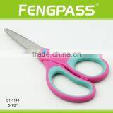 S1-1143 5.5 Inch 2Cr13 Stainless Steel Blade With PP+TPR Plastic Handle Kid Scissors thumbnail-1