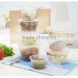 Custom Disposable 300ml 500ml 800ml 1000ml 1750ml Large Clear Plastic PP Round Bowls With Lid thumbnail-3