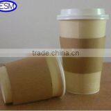 2014 Custom Hot Coffee Kraft Paper Cup Sleeves
