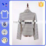 Fall Coat Wide Yoke Functional Warp Front Zipper Zebra Stripes Coat thumbnail-2