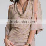 8TP124 Cold Shoulder Tops thumbnail-1