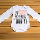 2017 Wholesale Kids Holiday Clothes Boutique Baby Valentines Cotton Long Sleeves Romper thumbnail-3