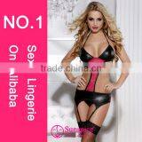 2015 Hot Sales Fashionable Style Sexy Japanese Cute Girl Lingerie Sexy Women Lingerie Galleries Sexy Garter Set thumbnail-1
