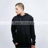 Oversized Pullover Hoody Black and Grey Combination Hoodie Hoodies Blank thumbnail-1