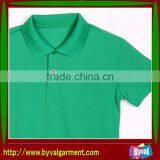 Customed Men's Pure Cotton Pique Fitted Blank Green Short Sleeve Polo Neck Shirt thumbnail-2