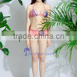 Women's Sexy Mermaid Print Polyster Spandex Strap Triangle Bikini Swimsuits.