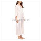 OEM Service Women Sleepwear V Neck Silk Nightgown thumbnail-4