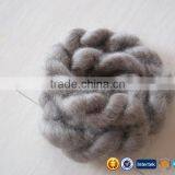 100% Pure White/LT Grey/Brown Dehaired Cashmere Tops 100% Cashmere Fabric thumbnail-2