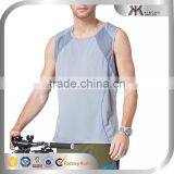 Bike man cool grey high quality dry fit custom plain mens tank top