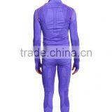 Half Zip Seamless Long Sleeve Hoodie Shirt and Tight Bodybuilding Legging thumbnail-2