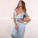 Runwaylover 040 Hot Sale 2017 Ladies Sexy Deep V-Neck Playsuits thumbnail-3