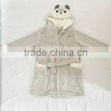 Wholesale Baby Kids Children Animal Hooded Flannel Fleece Bathrobe thumbnail-5