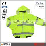 Safety Men Waterproof hi Vis Bomber Coat Padding 3M Reflective Jackets thumbnail-1